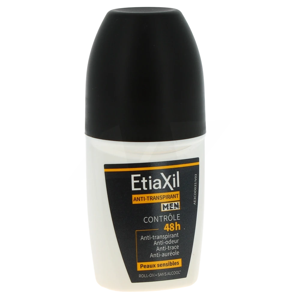 Etiaxil Men Déodorant Anti-transpirant Contrôle 48h Roll-on De 50 Ml