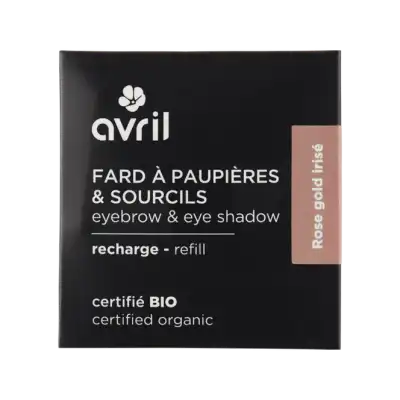 Avril Fard à Paupières Bio Rose Gold Irisé Recharge/2,5g à CANEJAN