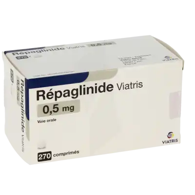 Repaglinide Viatris 0,5 Mg, Comprimé à CHAMPAGNOLE