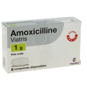 Amoxicilline Viatris 1 G, Comprimé Dispersible