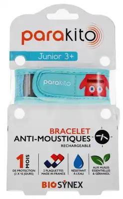 Parakito Junior 1 Bracelet Rechargeable Anti-moustique Monstres B/2 à BIGANOS