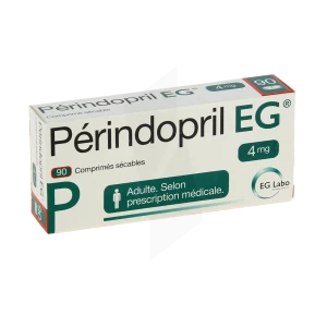 Perindopril Eg 4 Mg, Comprimé Sécable