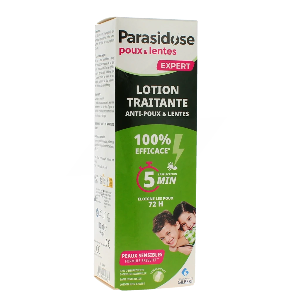 Parasidose Lotion 2 En 1 Flacon De 100 Ml