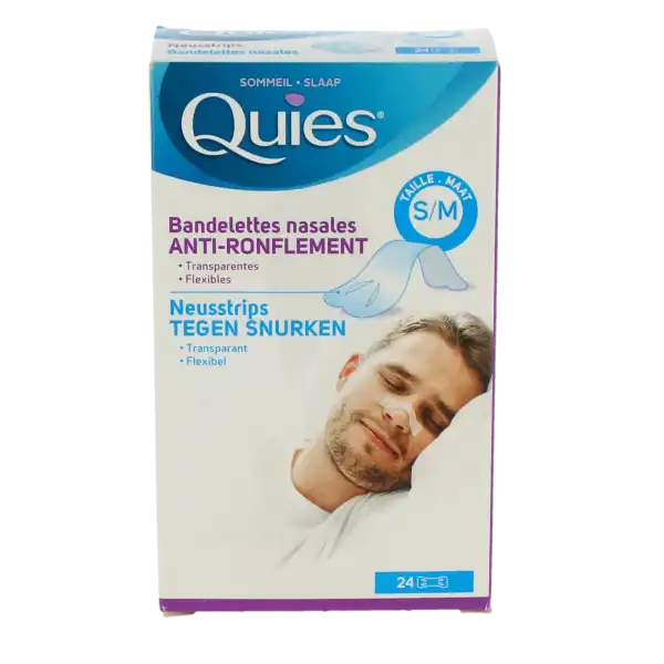 Quies Bandelettes Nasales Anti-ronflement S/m B/24