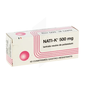 Nati-k 500 Mg, Comprimé Gastro-résistant