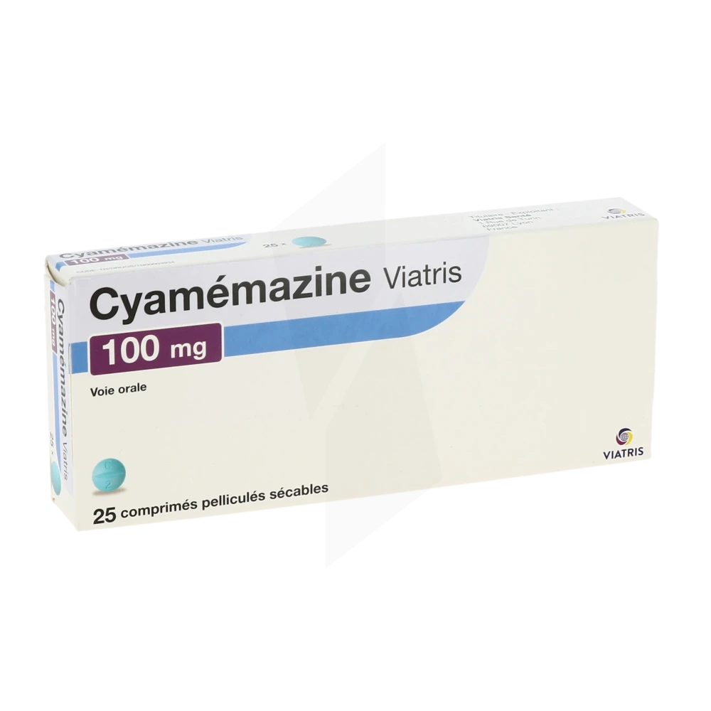 Cyamemazine Viatris 100 Mg, Comprimé Pelliculé Sécable