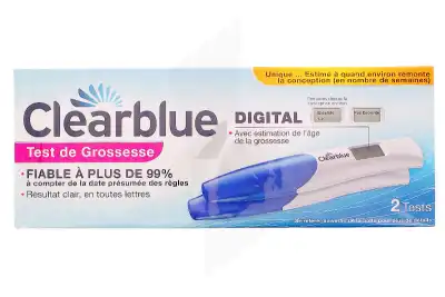 Clearblue Test De Grossesse Digital Eag B/2 à VILLENAVE D'ORNON
