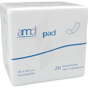 Amd Pad Protection Droite 20x60cm Traversable Paquet/20