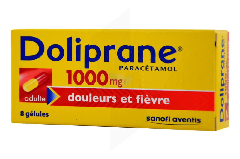 Pharmacie de la Gare - Médicament Doliprane 1000 Mg Gélules Plq/8 -  Paracétamol - RUMILLY
