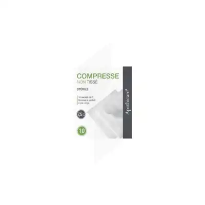 Apothicare Compresse Non-tissé Stérile 7,5x7,5 B/10 à QUINCAMPOIX