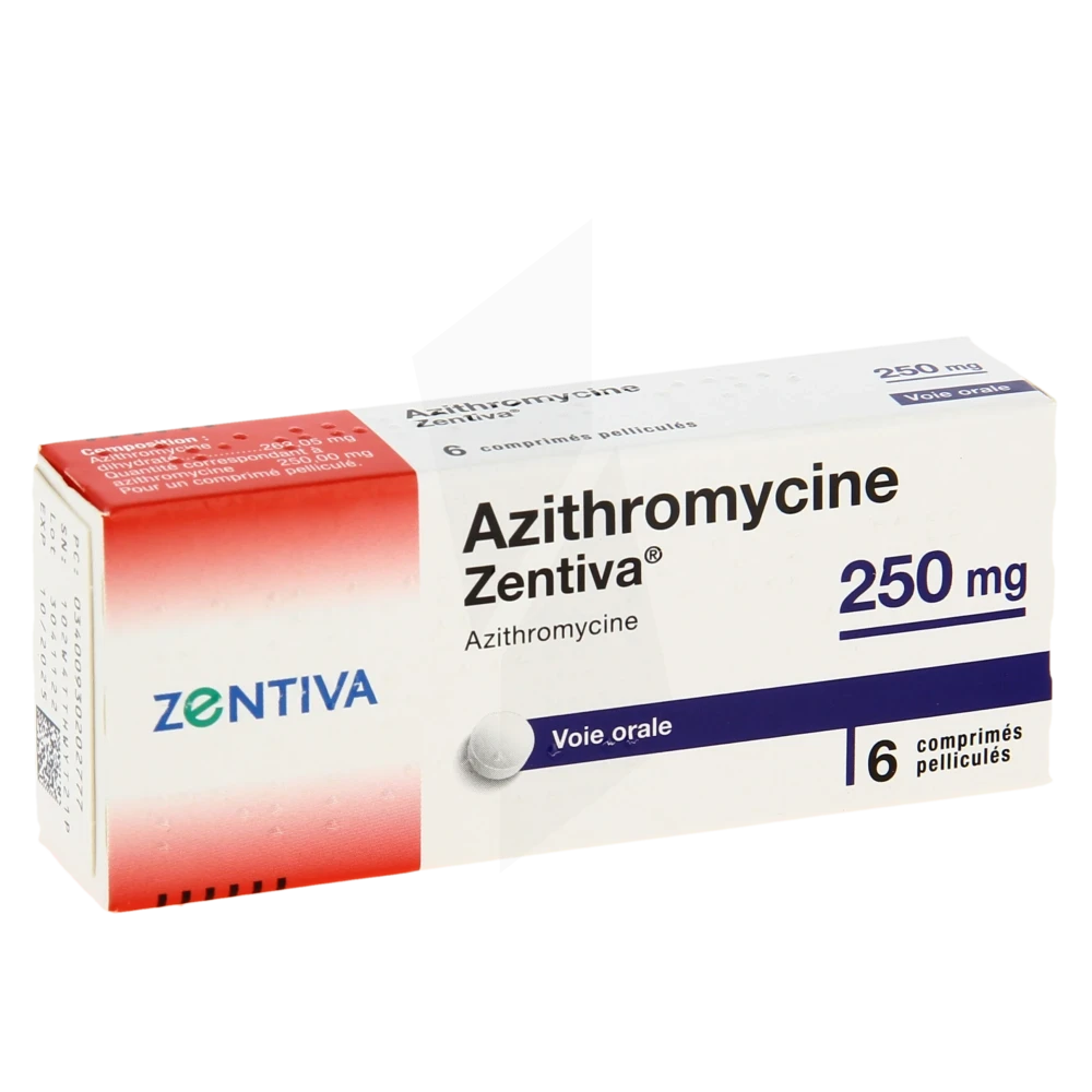 Azithromycine Zentiva 250 Mg, Comprimé Pelliculé