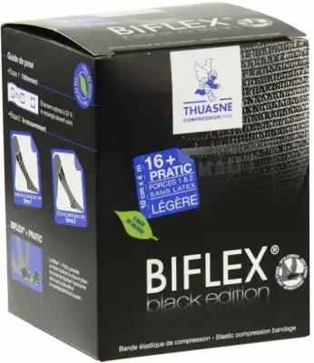 Thuasne Biflex Bande Contention Black 10cmx3m à SAINT-MARCEL