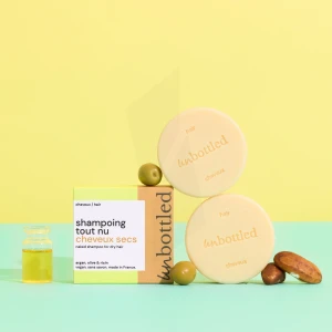 Unbottled Shampoing Solide Tout Nu Cheveux Secs & Abîmés 75g