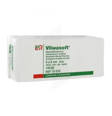 Vliwasoft Compresses En Non Tissées 30 - 5*5 Sachet/100 à Lieusaint