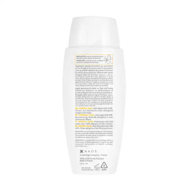 Bioderma Photoderm Minéral Fluide Protection Solaire Spf50+ 75g