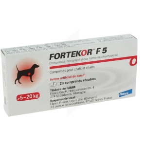 Fortekor F 5 Comprimes Pour Chats Et Chiens, Comprimé