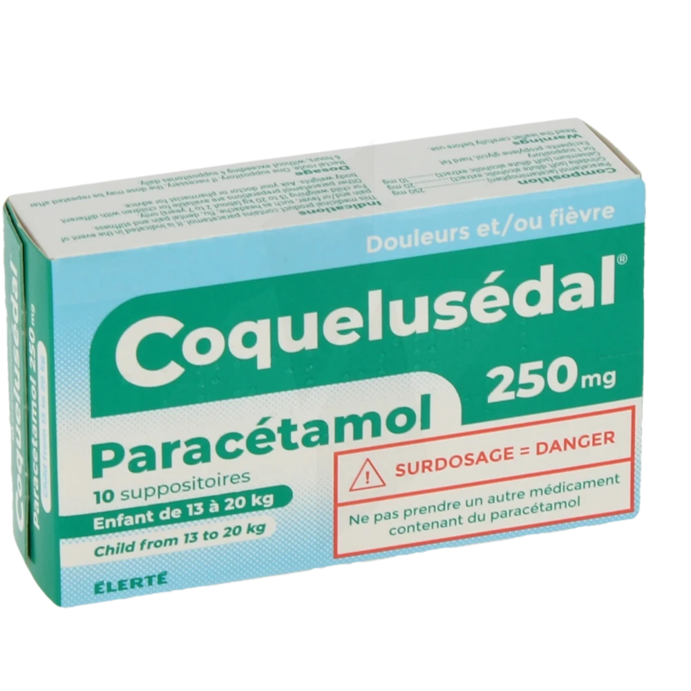 Coquelusedal Paracetamol 250 Mg, Suppositoire