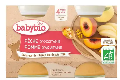 Babybio Pot Pêche Pomme à La Lande-de-Fronsac