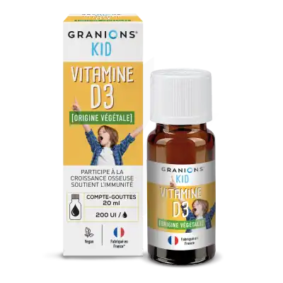 Granions Kid Vitamine D3 Solution Buvable Fl Compte-gouttes/20ml à Mérignac