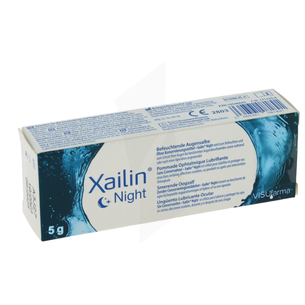 Xailin Night Pom Opht Lubrifiante T/5g