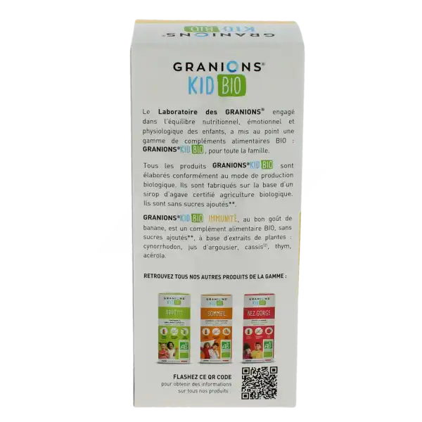 Granions Enfant Immunité Sirop Banane Fl/125ml