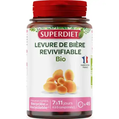 Superdiet Levure De Bière Revivifiée Bio Comprimés B/45 à Monaco