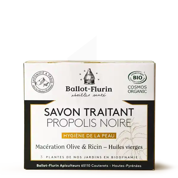 Ballot-flurin Savon Traitant Propolis Noire B/100g