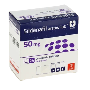 Sildenafil Arrow Lab 50 Mg, Comprimé Pelliculé