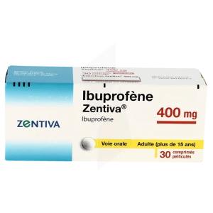 Ibuprofene Zentiva 400 Mg, Comprimé Pelliculé