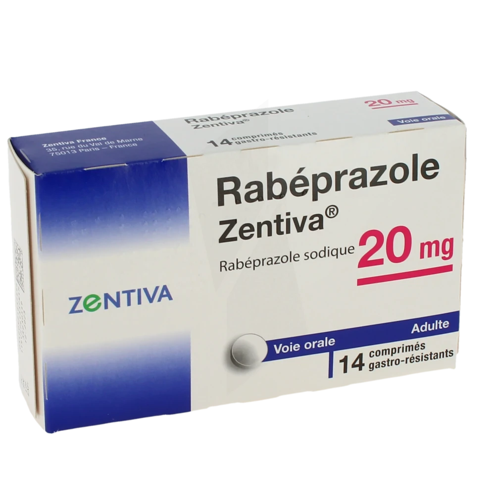 Rabeprazole Zentiva 20 Mg, Comprimé Gastro-résistant