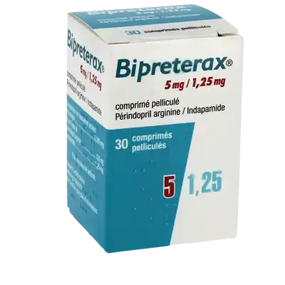Bipreterax 5 Mg/1,25 Mg, Comprimé Pelliculé à La Ricamarie