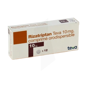 Rizatriptan Teva 10 Mg, Comprimé Orodispersible