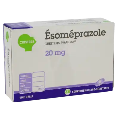 Esomeprazole Cristers Pharma 20 Mg, Comprimé Gastro-résistant à Abbeville