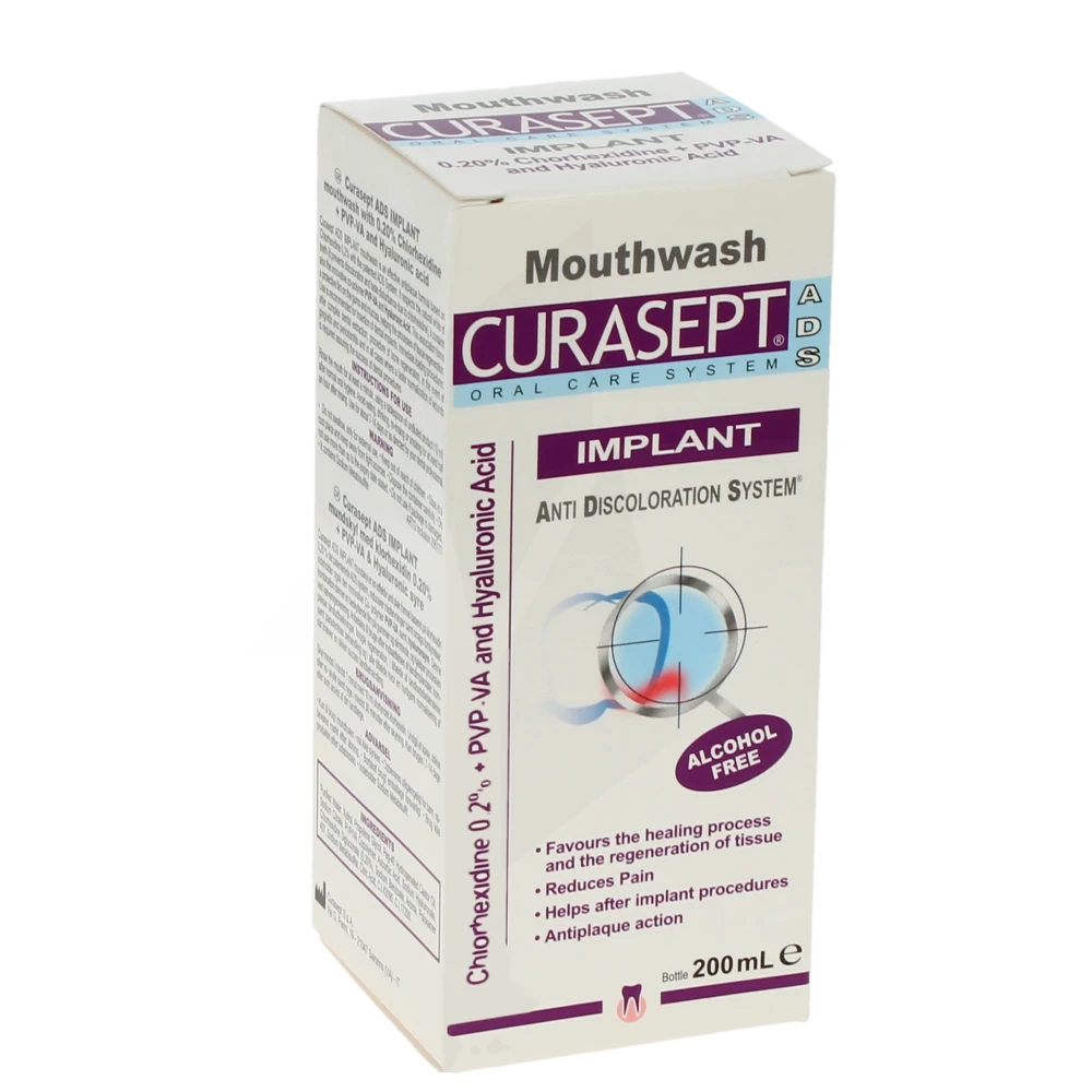 Curasept Ads Implant S Bain Bouche Fl/200ml