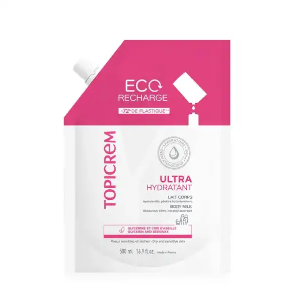 Topicrem Ultra-hydratant Lait Corps Eco-recharge/500ml