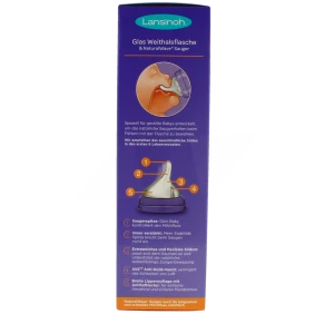 Lansinoh Natural Wave Biberon Verre 240ml