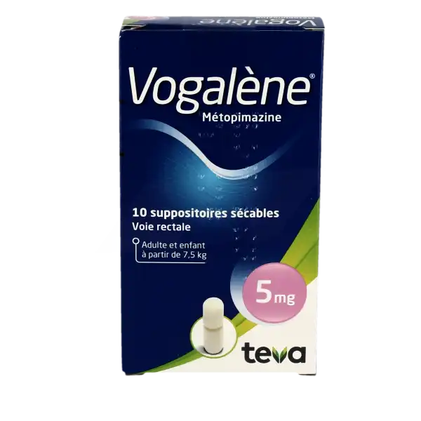 Vogalene 5 Mg, Suppositoire Sécable