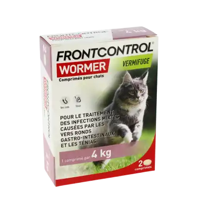 FRONTCONTROL WORMER Comprimés chat B/2