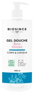 Biosince 1975 Gel Douche Rose D'antan Corps Et Cheveux 1l