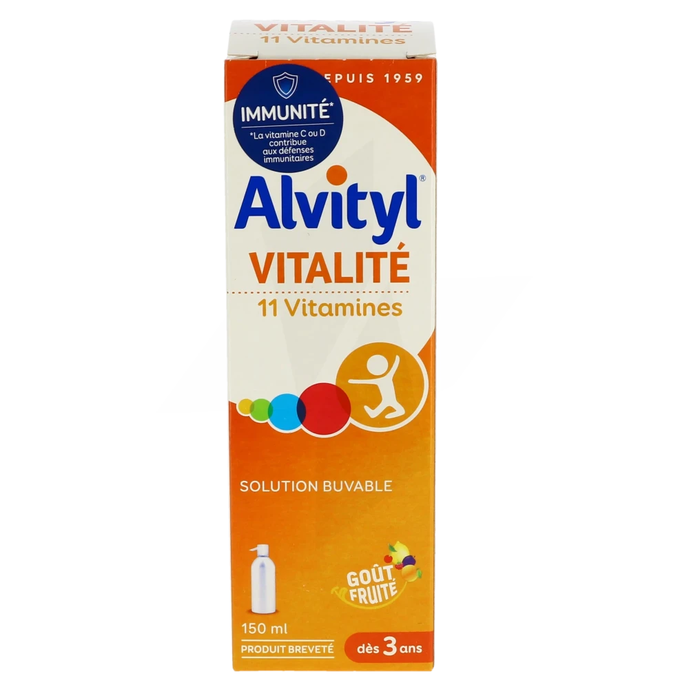 Alvityl Solution Buvable multi-vitaminée Fl 150ml