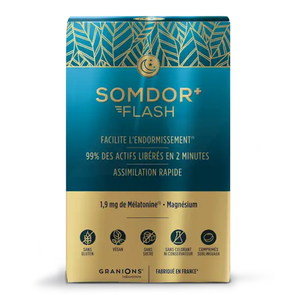 Somdor+® Melatonine Flash 20 Comprimés Sublinguaux