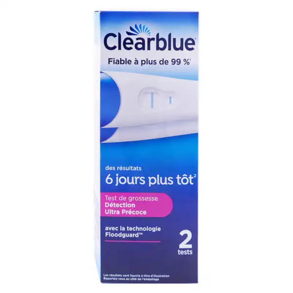 Clearblue Early Test De Grossesse Détection Précoce B/2