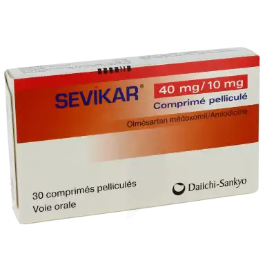 SEVIKAR 40 mg/10 mg, comprimé pelliculé