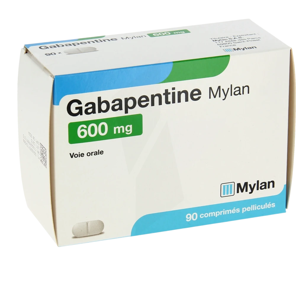 Gabapentine Mylan 600 Mg, Comprimé Pelliculé