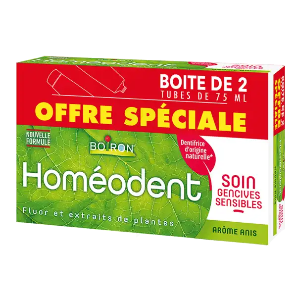Boiron Homéodent Soin Gencives Sensibles Dentifrice Anis 2t/75ml