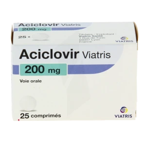 Aciclovir Viatris 200 Mg, Comprimé