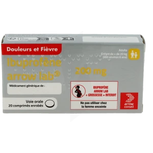 Ibuprofene Arrow Lab 200 Mg, Comprimé Enrobé