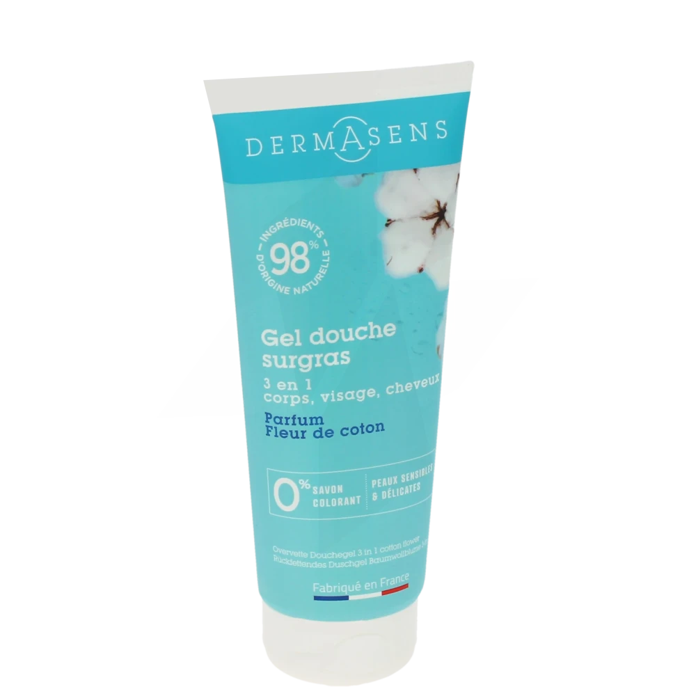 Dermasens Gel Douche Surgras 3 En 1 Fleur De Coton T/200ml