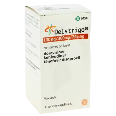 DELSTRIGO 100 mg/300 mg/245 mg, comprimé pelliculé