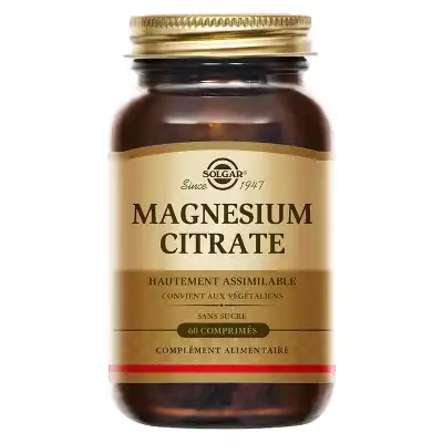 Solgar Magnésium Citrate 200mg Tablettes B/60 à AIX-EN-PROVENCE